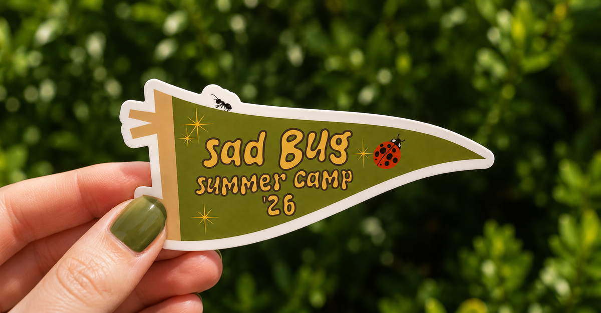 Sad Bug Summer Camp ’26 Vinyl Sticker
